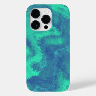 抽象芸術ブルーグリーン拡散 Case-Mate iPhone 14 PROケース