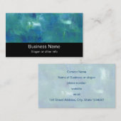 抽象芸術ブルーグリーン気持ち。 名刺 (正面/裏面)