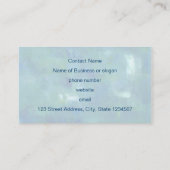 抽象芸術ブルーグリーン気持ち。 名刺 (裏面)