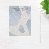 抽象芸術ブルーグレーテラゾイヤリングディスプレイカード (デスク)