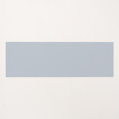 抽象芸術ブルーグレー水彩フラクタルアートフラワー ヨガマット (裏面(横))