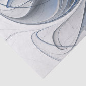 抽象芸術ブルーグレー水彩フラクタルアートフラワー 薄葉紙 (詳細)