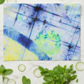 抽象芸術ブルースキッチンタオルテンプレート キッチンタオル (折り畳み)