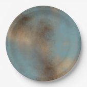 抽象芸術ブルースクレ色彩の鮮やかームアート ペーパープレート