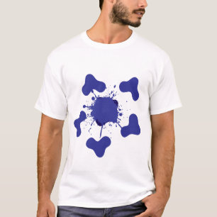 抽象芸術ブルースプラッシュメンズTシャツ Tシャツ