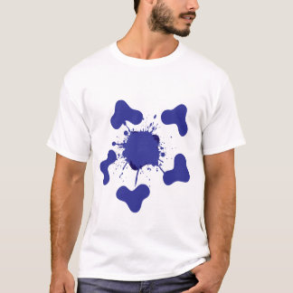 抽象芸術ブルースプラッシュメンズTシャツ Tシャツ