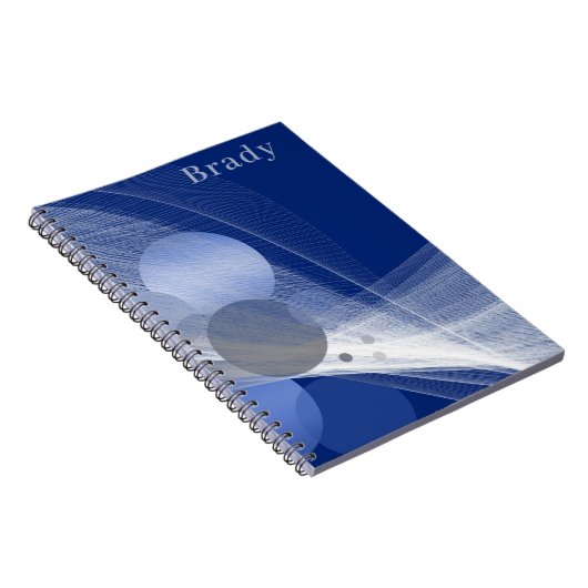 抽象芸術ブルースワールとサークルノートブック ノートブック (右側)