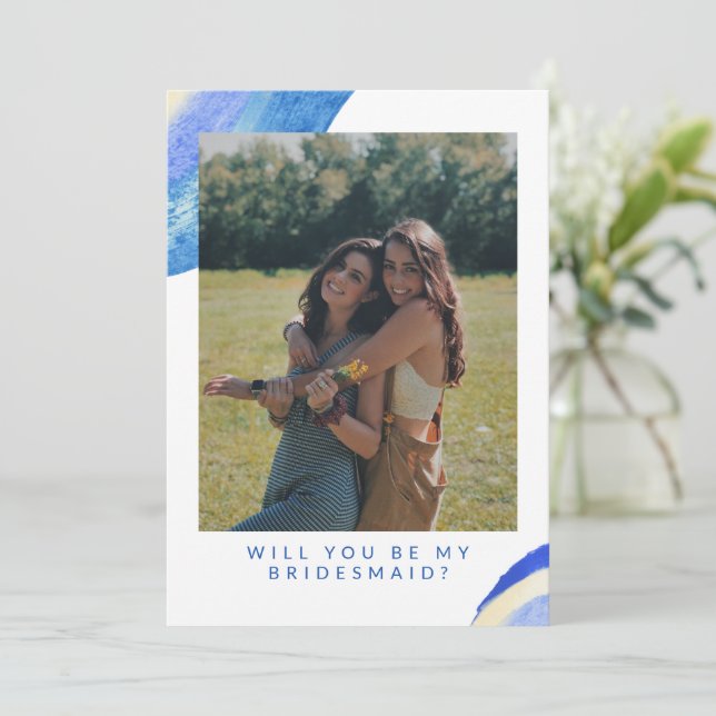 抽象芸術ブルースワール写真の花嫁の提案 (スタンド正面)