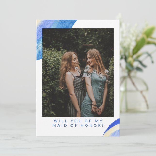 抽象芸術ブルースワール写真メイド・オブ・オーナー（花嫁付き添い人）案 (スタンド正面)