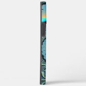 抽象芸術ブルーターコイズオレンジフラクタルアートスパイラル Case-Mate iPhoneケース (裏面 / 右)