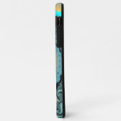 抽象芸術ブルーターコイズオレンジフラクタルアートスパイラル Case-Mate iPhoneケース (裏面/左)