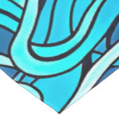 抽象芸術ブルーターコイズ海水波 | テーブルクロス (アングル)