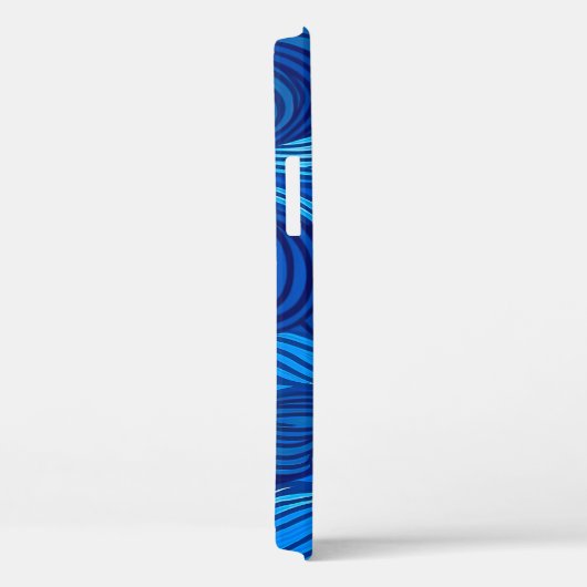 抽象芸術ブルーターコイズ海水波 | Case-Mate iPhoneケース (裏面 / 右)