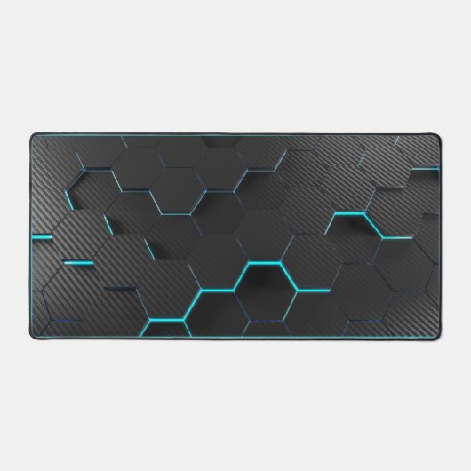 抽象芸術ブルーデスクマット！ デスクマット (正面)