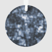 抽象芸術ブルードットアクリルオーナメント オーナメント (裏面)