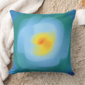 抽象芸術ブルーバラ枕 クッション (ブランケット)