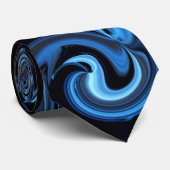 抽象芸術ブルーバードタイ ネクタイ (ロール)