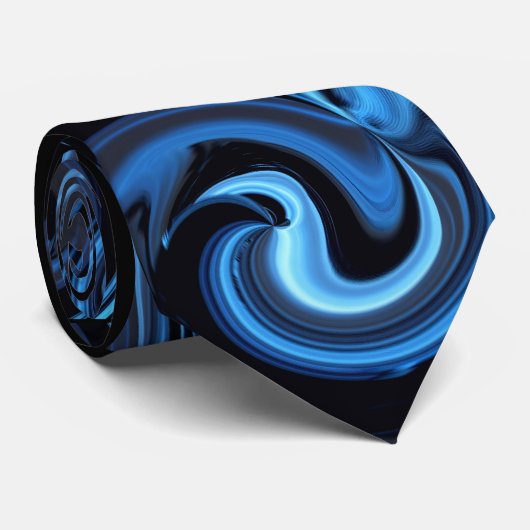 抽象芸術ブルーバードタイ ネクタイ (ロール)