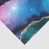 抽象芸術ブルーパープル金ゴールドグリッター天安座 薄葉紙 (詳細)
