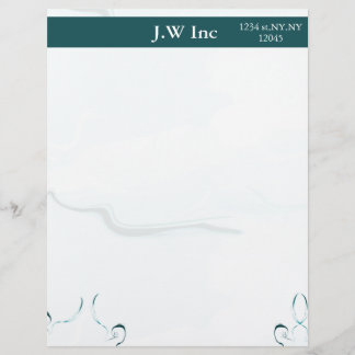 抽象芸術ブルービジネスのレターヘッド レターヘッド