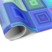 抽象芸術ブルーピンクボックスレトロ包装紙 ラッピングペーパー (ロールコーナー)