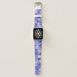 抽象芸術ブルーフラクタル APPLE WATCHバンド