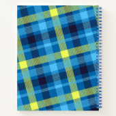 抽象芸術ブループレイドノートブック ノートブック (裏面)