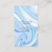 抽象芸術ブルーホログラフィックキャンドル気に 名刺 (裏面)