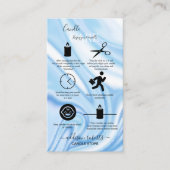 抽象芸術ブルーホログラフィックキャンドル気に 名刺 (正面)