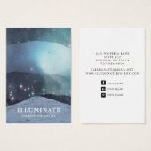 抽象芸術ブルーマウンテンズイヤリングディスプレイカード (正面&裏面)