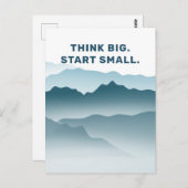 抽象芸術ブルーマウンテンズインスパイアランドスケープ引用文 ポストカード (正面/裏面)