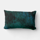 抽象芸術ブルーマーブル ランバークッション (裏面)