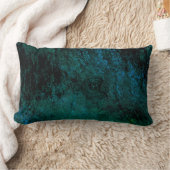 抽象芸術ブルーマーブル ランバークッション (ブランケット)