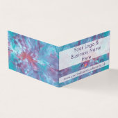 抽象芸術ブルーマーリング絞り染め効果 名刺 (外部)