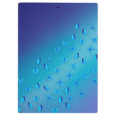 抽象芸術ブルームーンビームと蝶のクリップボード クリップボード (裏面)