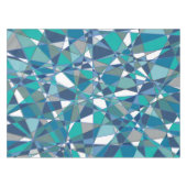 抽象芸術ブルーモザイク テーブルクロス (正面(横))