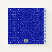 抽象芸術ブルーモザイクSketchbook Bullet Journal ノートブック (裏面)