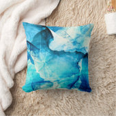 抽象芸術ブルーモーション：フラクタル合成。 クッション (ブランケット)