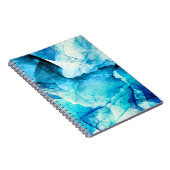 抽象芸術ブルーモーション：フラクタル合成。 ノートブック (右側)