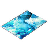 抽象芸術ブルーモーション：フラクタル合成。 ノートブック (左側)