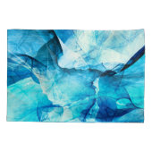 抽象芸術ブルーモーション：フラクタル合成。 枕カバー (裏面)