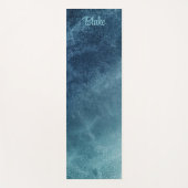 抽象芸術ブルーヨガマット ヨガマット (正面)