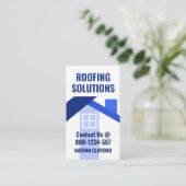 抽象芸術ブルールーフトップ建物 名刺 (スタンド正面)