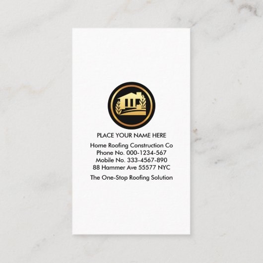 抽象芸術ブルールーフトップ建物 名刺 (裏面)