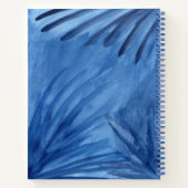 抽象芸術ブルーレイ水色の絵を描スケッチ注記 ノートブック (裏面)