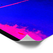 抽象芸術ブルーレッドポスターオリジナルアーモダントプリント ポスター (角)