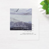 抽象芸術ブルー図形ジュエリーデザイナ表示カード (デスク)