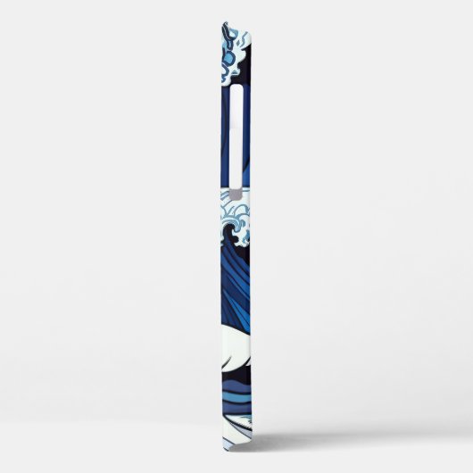 抽象芸術ブルー海波日本のスタイルアートワーク | Case-Mate iPhoneケース (裏面 / 左)