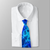 抽象芸術ブルー海航空 ネクタイ (タイ)