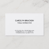 抽象芸術ブルー絞り染め水色パエレガントターン   名刺 (裏面)